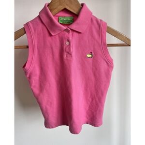 Vintage 90's Masters Collection Pink Youth Girls Golf Polo Size XS‎ 5-6